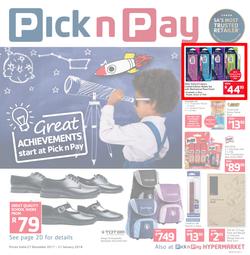 Pick N Pay : Back To School (27 Dec 2017 - 21 Jan 2018), page 1