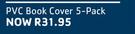Butterfly PVC Book Cover 5 pack