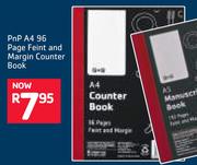 PnP A4 95 Page Feint & Margin Counter Book