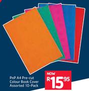 PnP A4 Pre Cut Colour Book Cover Assorted 10 Pack