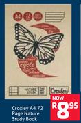 Croxley A4 72 page Nature Study Book