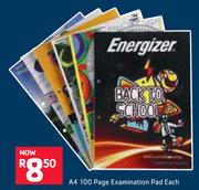 A4 100 Page Examination Pad-Each