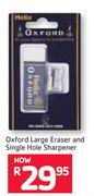 Helix Oxford Large Eraser And Single Hole Sharpener
