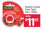 Scotch Crystal Clear Tape 5m x 19mm