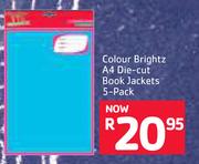 Colour Brightz A4 Die-Cut Book Jackets 5-Pack