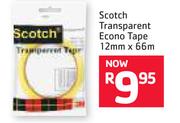 Scotch Transparent Econo Tape 12mm x 66mm