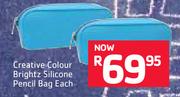 Creative Colour Brightz Silicone Pencil Bag-Each