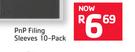 PnP Filing Sleeves 10-Pack
