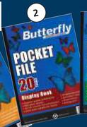 Butterfly A4 20 Pocket File