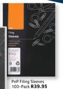 PnP Filing Sleeves 100-Pack