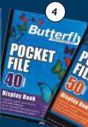 Butterfly A4 40 Pocket File