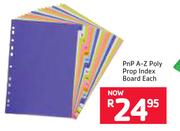 PnP A-Z Prop Index Board-Each