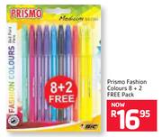 Prismo Fashion Colours 8 + 2 Free Pack