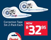 Pentel Correction Tape 5m 2 Pack-Each
