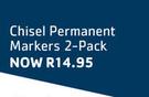 Chisel Permanent Markers 2-Pack
