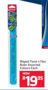Maped Twist n Flex Ruler Assorted Colours-Each
