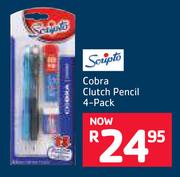 Scripto Cobra Clutch Pencil 4-Pack
