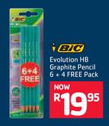 BIC Evolution HB Graphite Pencil 6 + 4 Free Pack