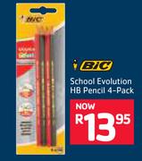 BIC School Evolution HB Pencil 4-Pack