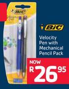 BIC Velocity Pen With Mechanical Pencil Pack