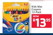 BIC Kids Wax Crayons 12-Pack
