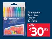 Staedtler Retractable Twist Wax Crayons 12-Pack