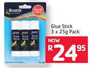 Bostik Glue Stick-3x25g Pack