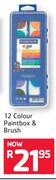 Staedtler 12 Colour Paintbox & Brush