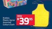 Kiddies Plastic Apron Assorted Colours-Each