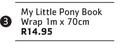 My Little Pony Book Wrap 1m x 70cm