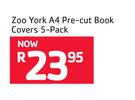Zoo York A4 Pre-Cut Book Covers 5-Pack