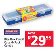 Rite Box Pencil Case 4-Pack Combo