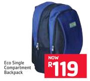 Eco Single Compartment Backpack