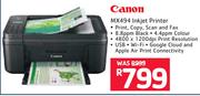 Canon MX494 Inkjet Printer