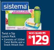 Sistema Twist n Sip Lunch Pack