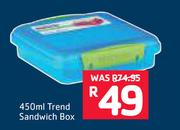 Sistema 450ml Trend Sandwich Box