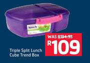 Sistema Triple Split Lunch Cube Trend Box