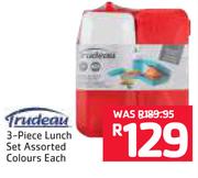 Trudeau 3-Piece Lunch Set Assorted Colours-Each