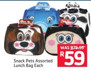 Snack Pets Assorted Lunch Bag-Each