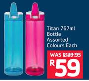 Cool Gear Titan 767ml Bottle Assorted Colours-Each