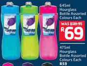 Sistema 645ml Hourglass Bottle Assorted Colours-Each