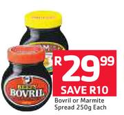 Bovril Or Marmite Spread-250g Each