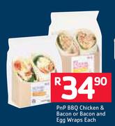 PnP BBQ Chicken & Bacon Or Bacon & Egg Wraps-Each