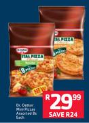 Dr. Oetker Mini Pizzas 8s-Each