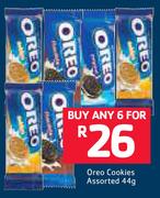 Oreo Cookies Assorted-6 x 44g