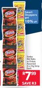 Simba Nik Naks Or Fritos Assorted Strip-4 x 25g Each