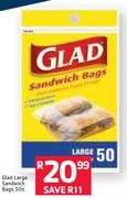 Glad Large Sandwich Bags-50's