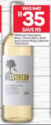 Millstream Sauvignon Blanc, Chenin Blanc, Rose & Cinsault Ruby, Cabernet-750ml Each