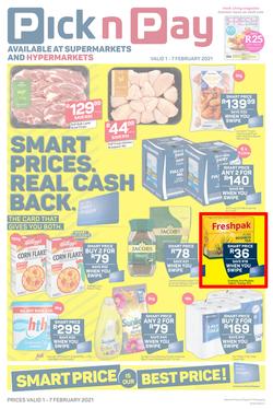 Pick n Pay Western Cape : Weekly Catalogue (01 February - 07 Febraury 2021) , page 1