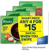 Knorr Packet Soup Assorted-For Any 4 x 50/54g